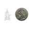 Sterling Silver Sewing Machine Charm Pendant Jewelry 21mm x 15mm
